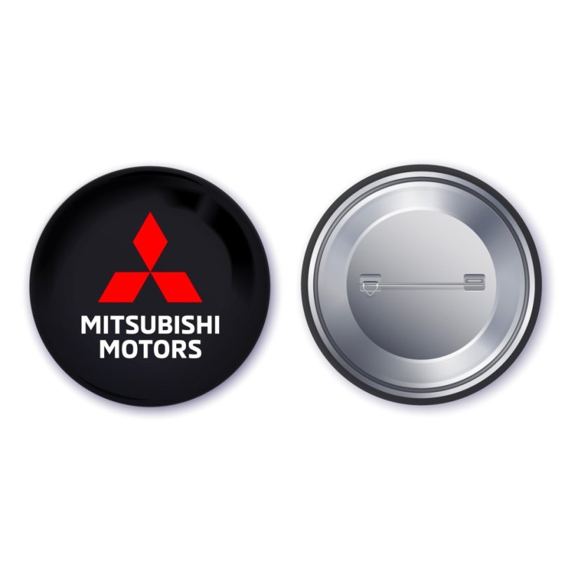 Odznak Mitsubishi – čierna