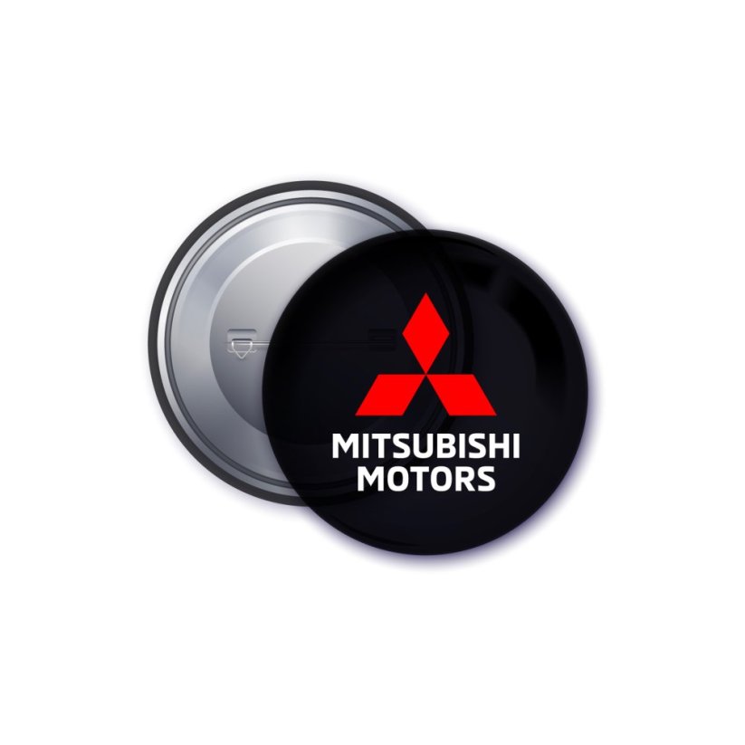 Odznak Mitsubishi – čierna